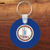 Virginia State Flag Verenigde Staten Sleutelhanger (Voorkant)