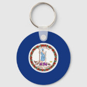 Virginia State Flag Verenigde Staten Sleutelhanger (Achterkant)
