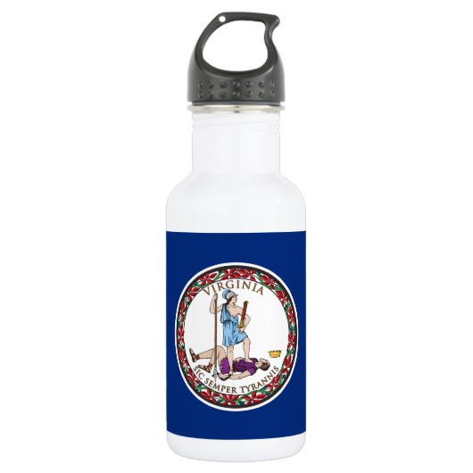 Virginia State Flag Waterfles (Voorkant)