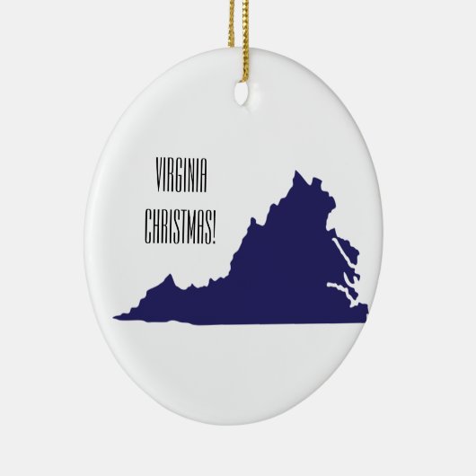 Virginia State kerst Keramisch Ornament (Rechts)