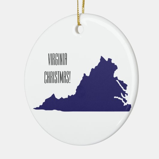 Virginia State kerst Keramisch Ornament (Links)