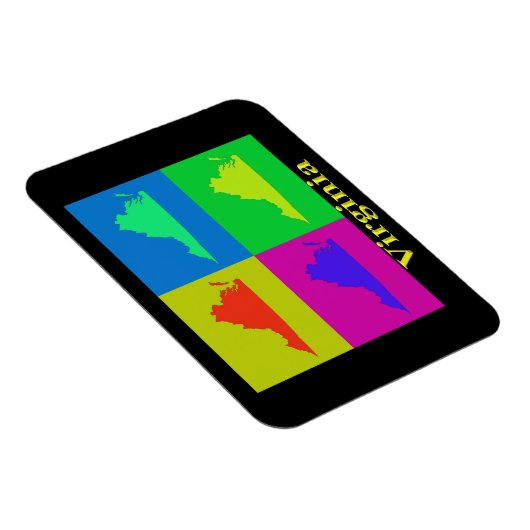 Virginia State Map Magneet (Rechterzijde)