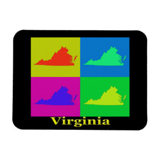 Virginia State Map Magneet