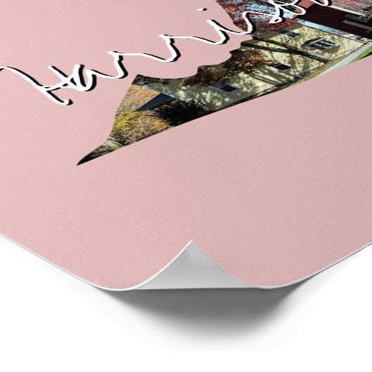 Virginia State Photo insert and town name Poster (Hoek)