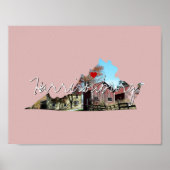 Virginia State Photo insert and town name Poster (Voorkant)