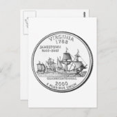 Virginia State Quarter Briefkaart (Voorkant / Achterkant)