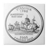Virginia State Quarter Tegeltje (Voorkant)