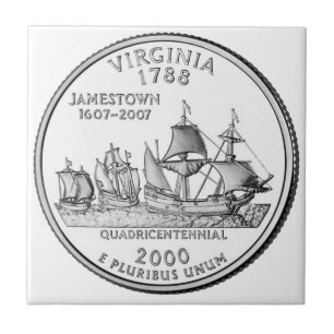 Virginia State Quarter Tegeltje