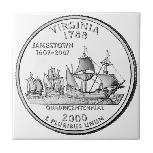Virginia State Quarter Tegeltje (Voorkant)