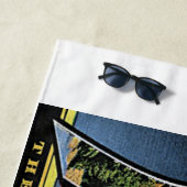 Virginia State Retro Greetings Colorful Art USA Strandlaken (In situ)