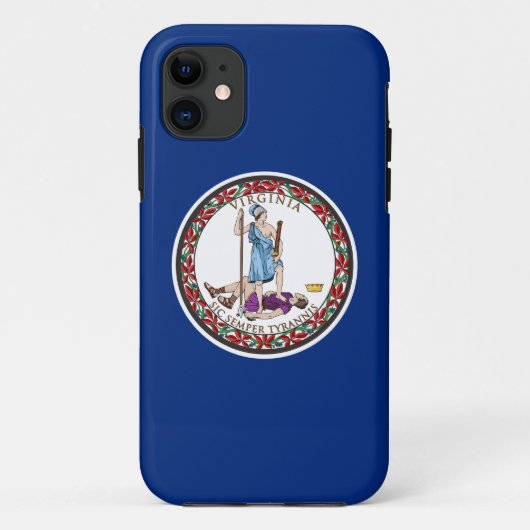 Virginia State Seal, de vlag van Virginia Case-Mate iPhone Case (Achterkant)