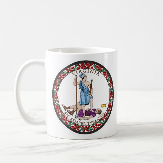 Virginia State Seal, de vlag van Virginia Koffiemok (Links)
