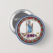 Virginia State Seal, de vlag van Virginia Ronde Button 5,7 Cm (Voorkant /achterkant)