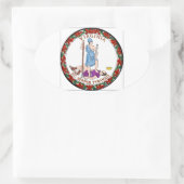 Virginia State Seal Ovale Sticker (Tas)