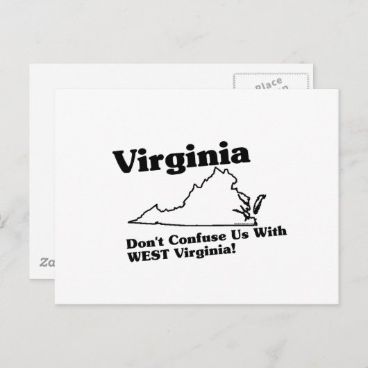Virginia State Slogan Briefkaart (Voorkant / Achterkant)