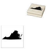 Virginia State Solid Rubber Art Stamp Rubberstempel (Gestempeld)