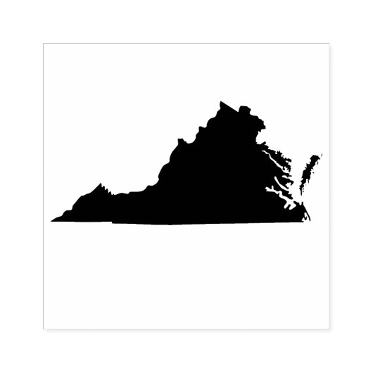 Virginia State Solid Rubber Art Stamp Rubberstempel (Afrduk)