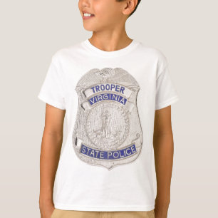 Virginia State Trooper Police Badge T-shirt