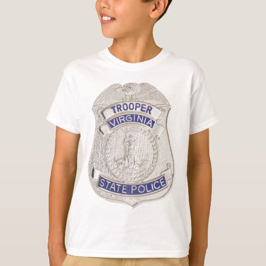 Virginia State Trooper Police Badge T-shirt (Voorkant)