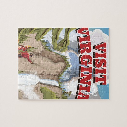 Virginia State vintage-poster Legpuzzel (Horizontaal)