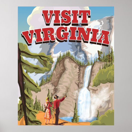 Virginia State vintage-poster Poster (Voorkant)