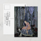 Virginia Sterrett-Briefkaart met een  achtergrond Briefkaart (Voorkant / Achterkant)