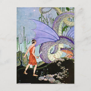  Virginia Sterrett Dragon Meets Warrior Briefkaart