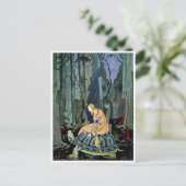 Virginia Sterrett Princess Rides Tortoise Briefkaart (Staand voorkant)