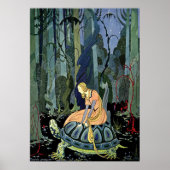 Virginia Sterrett Princess Rides Tortoise Poster (Voorkant)