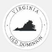 Virginia Sticker Envelope Seal (Voorkant)