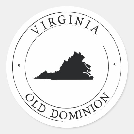 Virginia Sticker Envelope Seal (Voorkant)