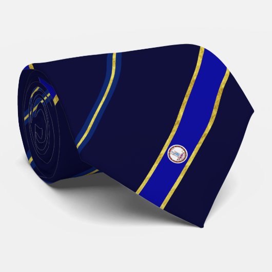 Virginia strepen vlag stropdas (Opgerold)