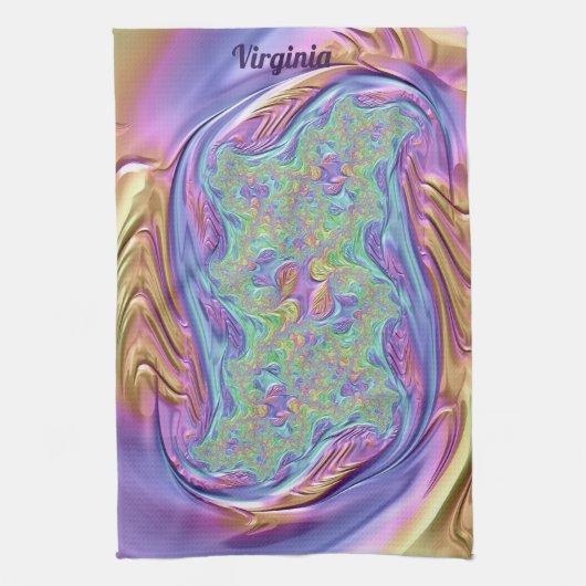 VIRGINIA ~ Sumptieus Patroon ~ ORIGINEEL design ~ Theedoek (Verticaal)