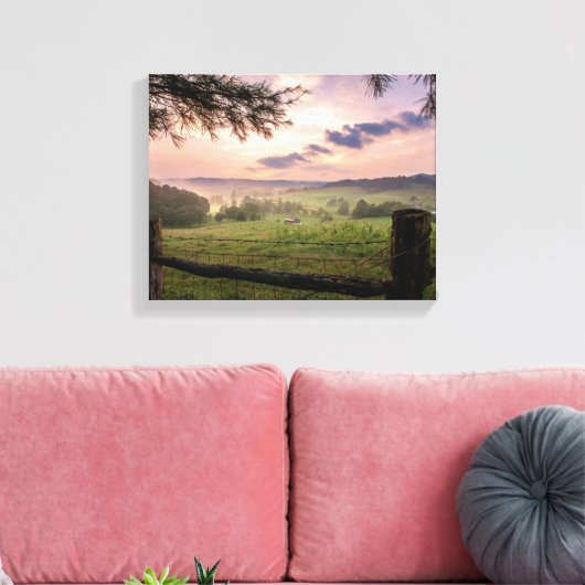 Virginia Sunset Canvas Afdruk (Insitu (Woonkamer))