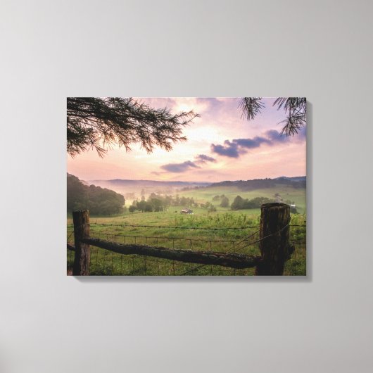 Virginia Sunset Canvas Afdruk (Voorkant)