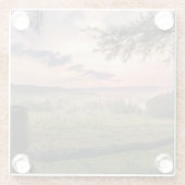 Virginia Sunset Glazen Onderzetter (Achterkant)