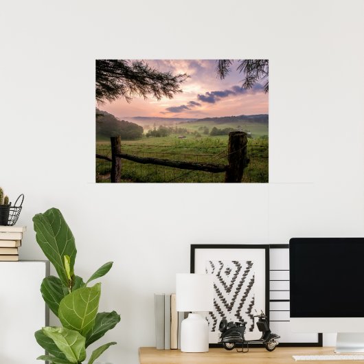 Virginia Sunset Poster (Thuiskantoor)