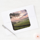Virginia Sunset Vierkante Sticker (Envelop)