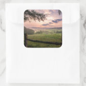 Virginia Sunset Vierkante Sticker (Tas)