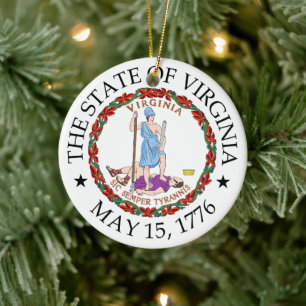 Virginia-teken Keramisch Ornament
