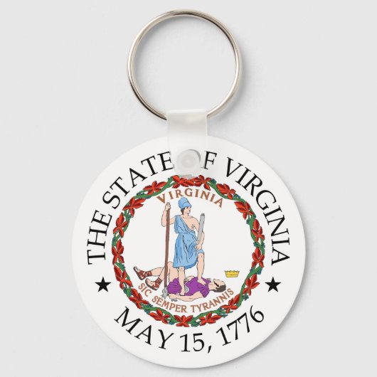 Virginia-teken Sleutelhanger (Voorkant)