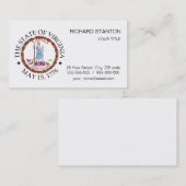Virginia-teken Visitekaartje (Voorkant / Achterkant)