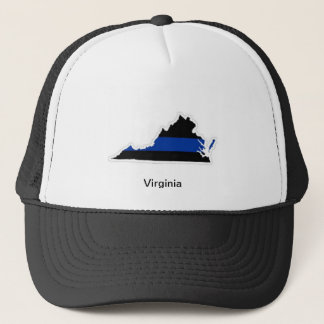 Virginia Thin Blue Line Trucker Hat Trucker Pet