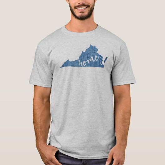Virginia Thuis Houtnerf T-shirt (Voorkant)