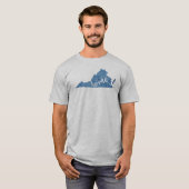 Virginia Thuis Houtnerf T-shirt (Voorkant volledig)