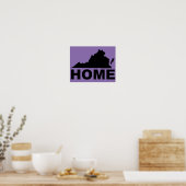 Virginia Thuis Weg Van Staat Poster Bord (Keuken)