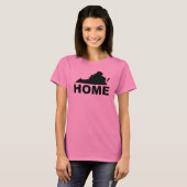 Virginia Thuis Weg Van Staat T-Shirt Tees (Voorkant volledig)
