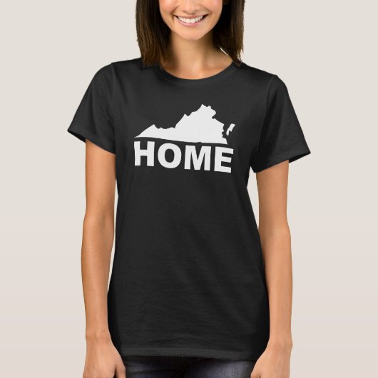 Virginia Thuis Weg Van Staat T-Shirt Tees (Voorkant)