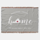 Virginia Thuisstaat Gepersonaliseerd Deken (Voorkant)