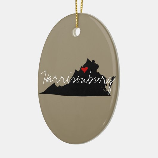 Virginia Town Keramisch Ornament (Links)